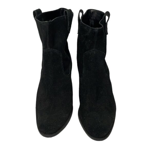 Arezzo Women Genuine Suede Made In Brazil Boots Booties Sz 39‎ US 8.5 Black - Picture 3 of 11